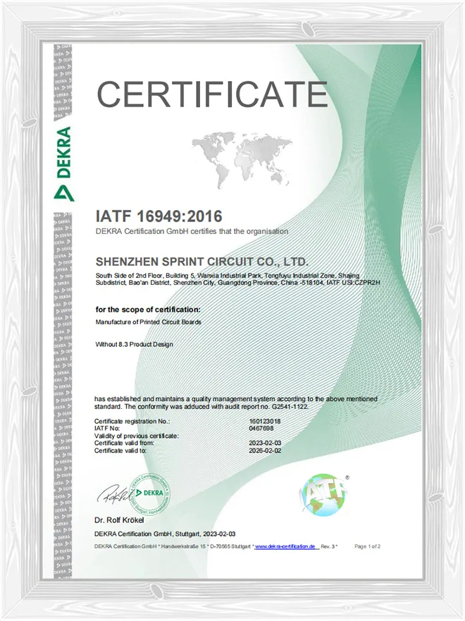 Основные сертификации печатных плат: IATF16949, UL, IPC, RoHS и ISO9001. Обзор